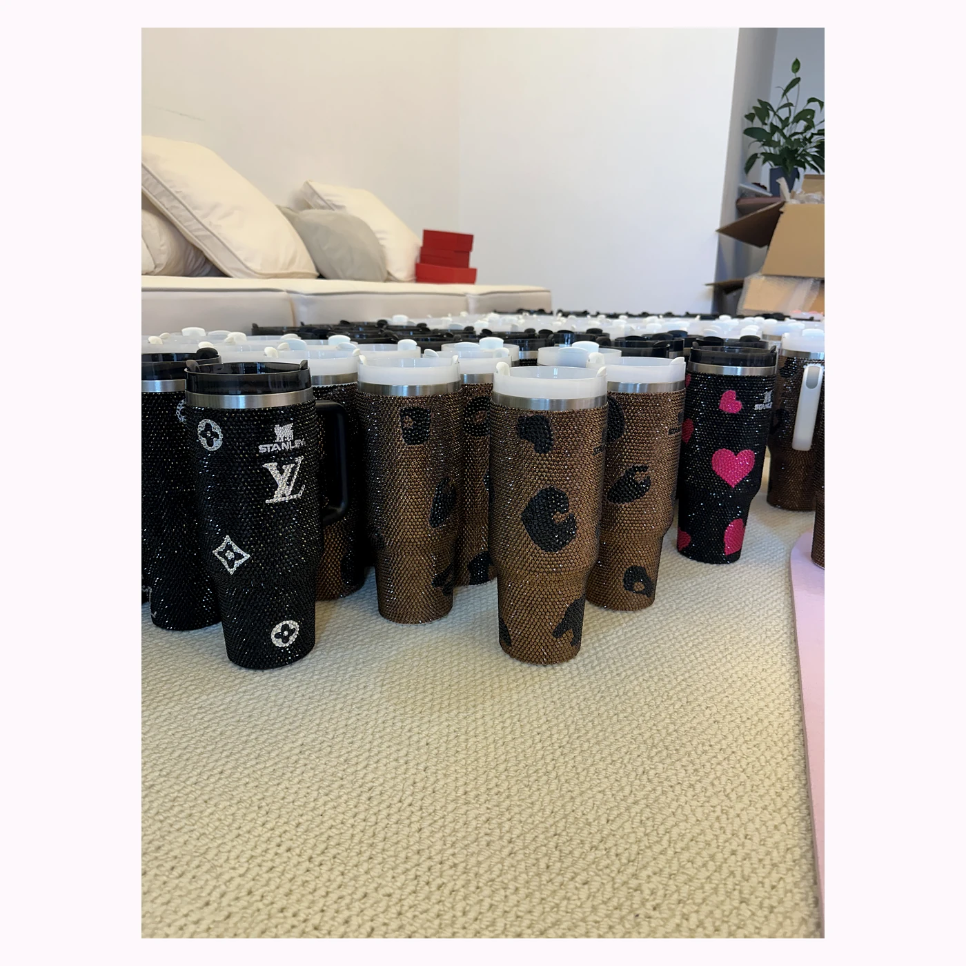 Custom Black & Bronze Tumbler Collection