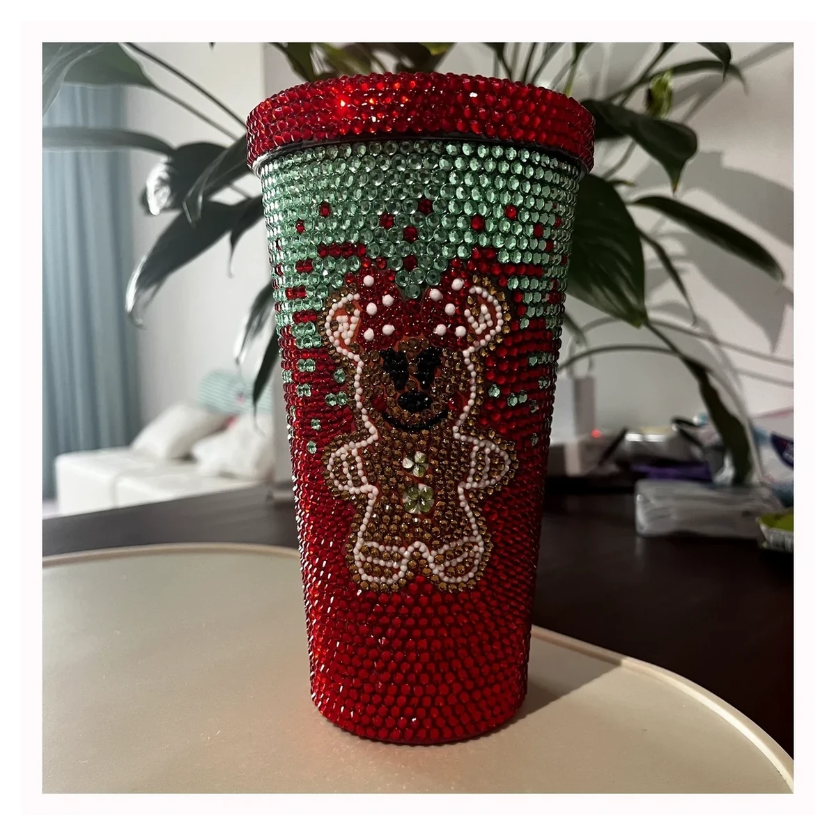 Holiday Gingerbread Rhinestone Tumbler for wholesale and custom orders