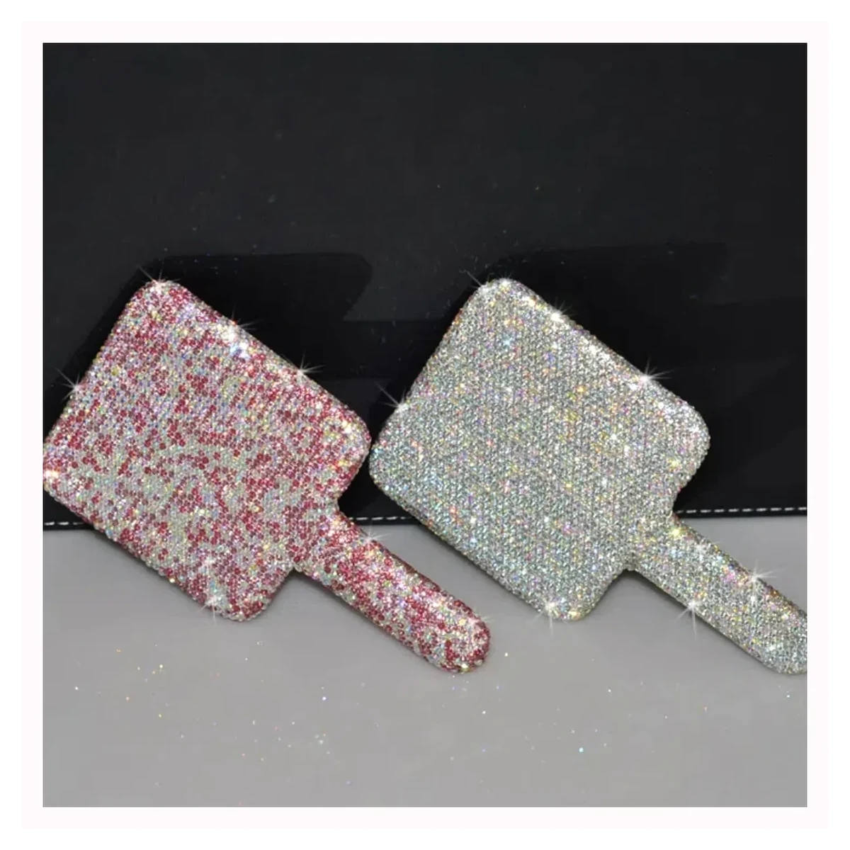 Pink & Silver Square Mirror Set for wholesale and custom orders