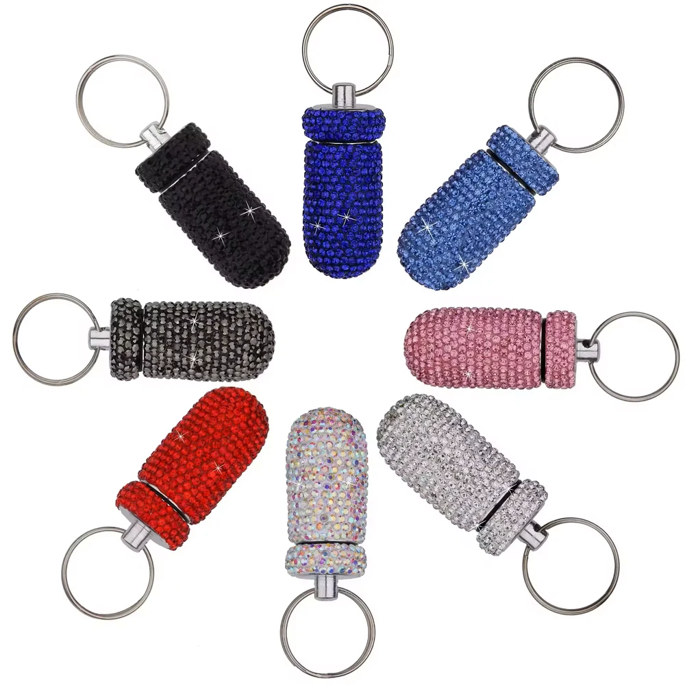 Portable Bling Medicine Storage Case