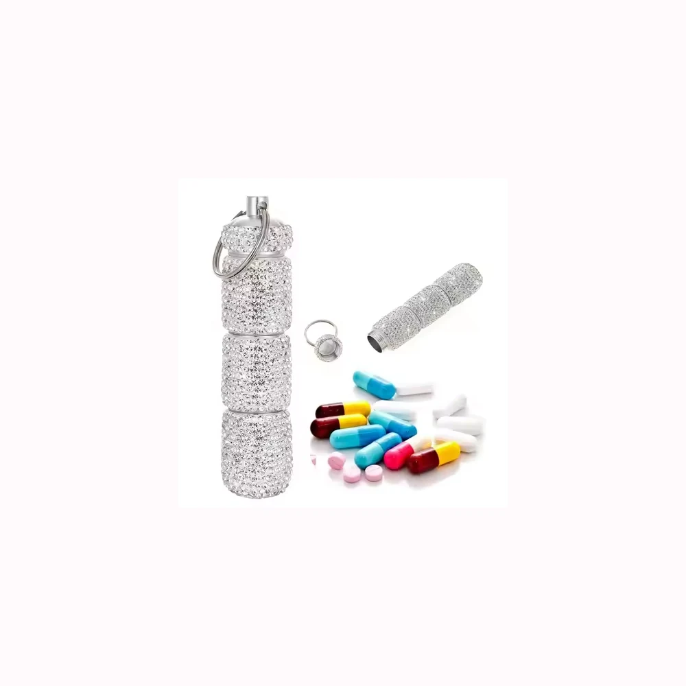 Three-Compartment Crystal Travel Case