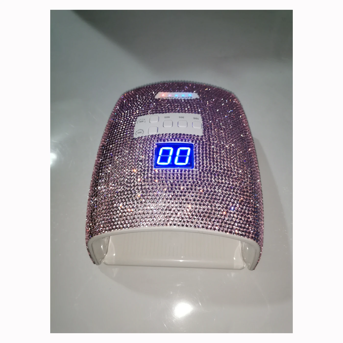 Silver Rhinestone LED Lamp